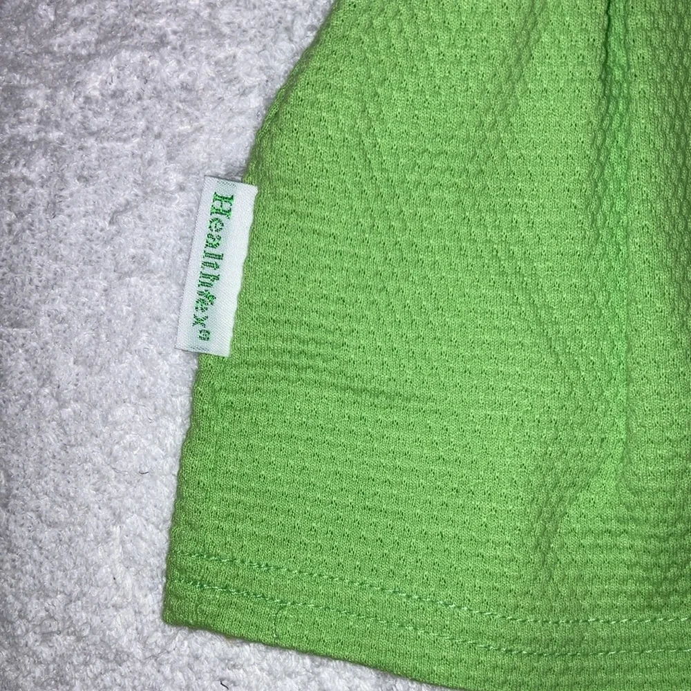 Vintage Healthtex green bumblebee baby doll top 18m